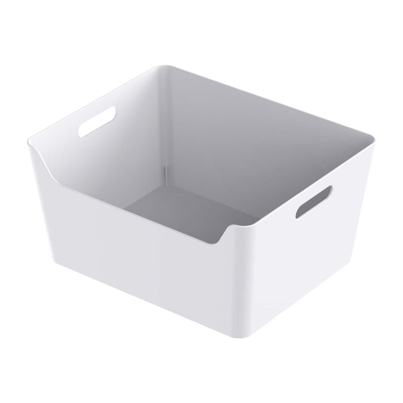 Extra Large White Open Storage Bin by Simply Tidy®